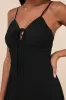 Marveled Beauty Black Sleeveless Tie-Front Maxi Dress sold by Lulus