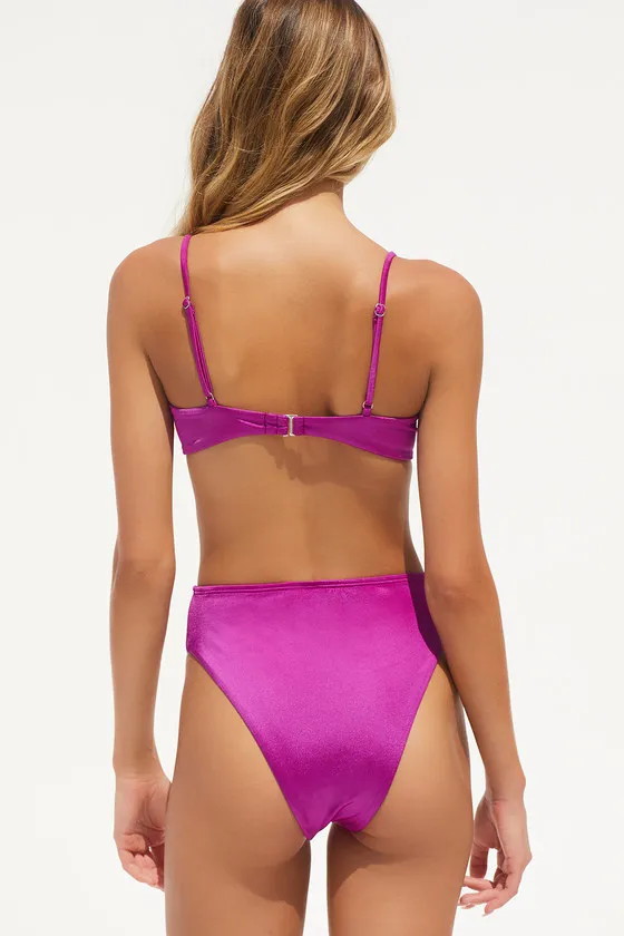 Parker Purple High-Waisted Bikini Bottoms sold by Lulus product image thumbnail 2