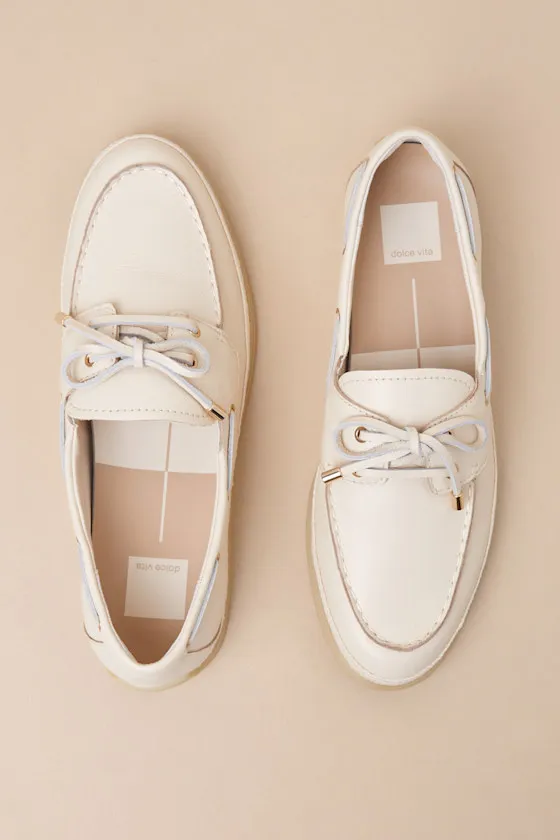 Doris Bone Leather Loafers sold by Lulus product image thumbnail 2