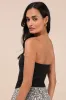 Effortless Concept Black Strapless Bodysuit sold by Lulus