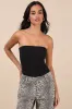 Effortless Concept Black Strapless Bodysuit sold by Lulus