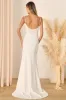 Blessed Romance White Sleeveless Button Back Mermaid Maxi Dress sold by Lulus