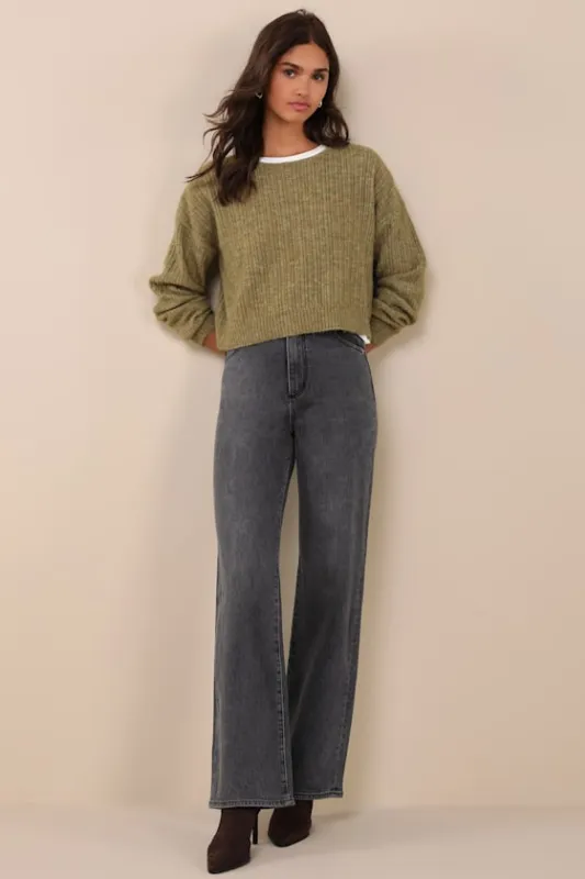 Heidi Washed Black Relaxed Straight Leg Jeans sold by Lulus