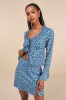 Adorable Composure Blue Floral Mini Skirt sold by Lulus