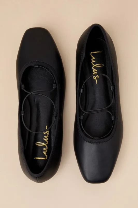 Lainny Black Strappy Ballet Flats sold by Lulus