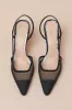 Tammy Black Mesh Rhinestone Slingback Pumps sold by Lulus
