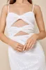 Effortlessly Dashing White Sequin Bow Cutout Mini Dress sold by Lulus