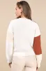 Adorable Expression Black Multi Color Block Cable Knit Sweater sold by Lulus