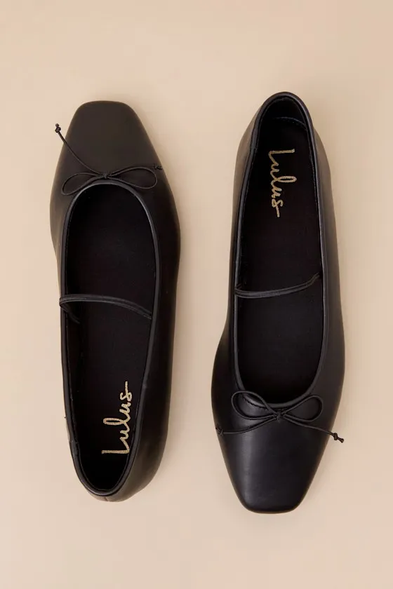 Gilly Black Bow Ballet Flats sold by Lulus product image thumbnail 3