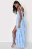 Sensational Moment Light Blue Pleated Maxi Dress sold by Lulus
