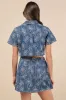 Nicest Aura Medium Wash Embroidered Denim Two-Piece Dress sold by Lulus
