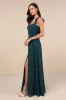 Delightful Loveliness Emerald Green Ruffled Tie-Back Maxi Dress sold by Lulus