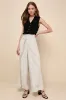 Casual Contentment Black Linen Button-Up Collared Tank Top sold by Lulus