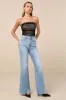 Flirty Excellence Black Mesh Lace Ruched Strapless Top sold by Lulus