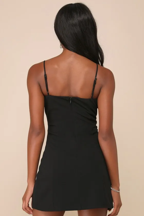 Incredibly Flirty Black Rhinestone Bow Sleeveless Mini Dress sold by Lulus product image thumbnail 3