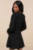 Sweetie Aura Black and White Polka Dot Mini Dress sold by Lulus