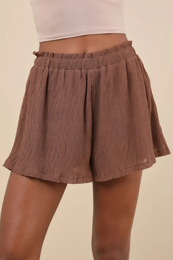 Style Update Brown High-Waisted Shorts sold by Lulus product image thumbnail 2