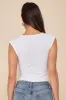 Sweet Crush Ivory Ribbed Square Neck Bodysuit sold by Lulus