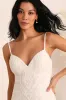 Dream Romance White Beaded Tulle Trumpet Maxi Dress sold by Lulus