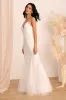 Dream Romance White Beaded Tulle Trumpet Maxi Dress sold by Lulus