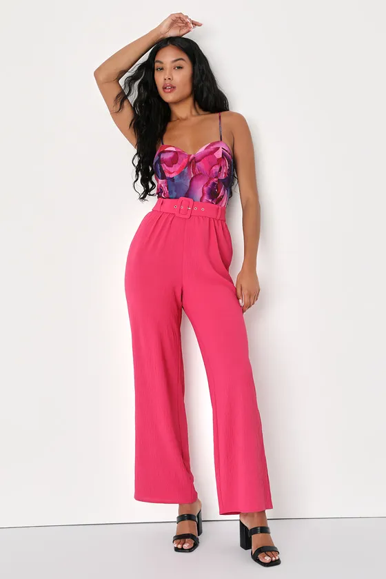 Perfect Energy Purple Multi Floral Print Bustier Bodysuit sold by Lulus product image thumbnail 2