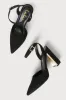 Laura II Black Suede Ankle Strap Pointed-Toe Pumps sold by Lulus