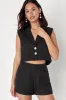 Perfect Company Black Tweed High Waisted Shorts sold by Lulus