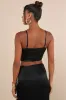 Forever Feeling Flirty Black Mesh Sleeveless Bustier Top sold by Lulus
