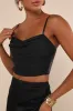 Forever Feeling Flirty Black Mesh Sleeveless Bustier Top sold by Lulus