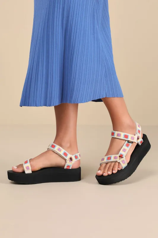 Flatform Universal Crochet Explore Sandals sold by Lulus