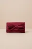 Precisely Dreamy Wine Red Satin Bow Clutch sold by Lulus