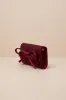 Precisely Dreamy Wine Red Satin Bow Clutch sold by Lulus