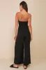 Flirty Posture Black Jersey Knit Strapless Jumpsuit sold by Lulus