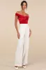 Ideal Attraction Red Velvet Off-the-Shoulder Top sold by Lulus