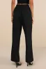 Simply Poised Black Twill Wide-Leg Pants sold by Lulus