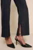 Confident Appeal Navy Blue Pinstripe High-Rise Pants sold by Lulus