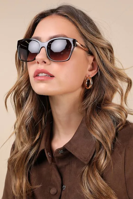 Got the Look Black Square Sunglasses sold by Lulus