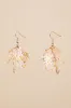 Gilded Glow Gold and Clear Floral Statement Earrings sold by Lulus