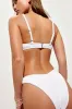 Shore-ly Yours White Crinkle High-Cut Bikini Bottoms sold by Lulus