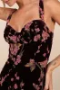Romantic Stunner Plum Floral Burnout Velvet Lace-Up Dress sold by Lulus