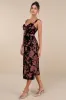 Romantic Stunner Plum Floral Burnout Velvet Lace-Up Dress sold by Lulus
