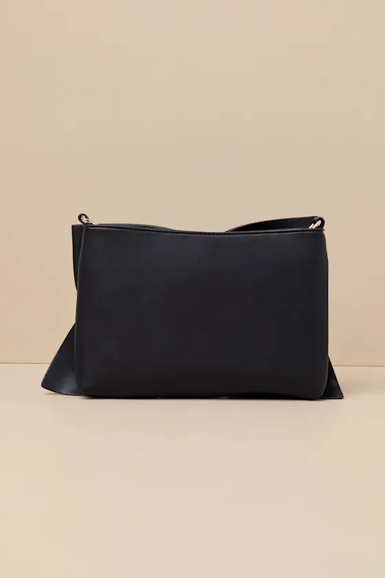 Compellingly Chic Black Bow Crossbody Bag sold by Lulus product image thumbnail 4