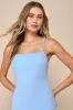 Stunning Enchantment Light Blue Backless Trumpet Hem Maxi Dress sold by Lulus