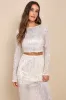 Greatest Sparkle Beige Mesh Sequin Fringe Two-Piece Midi Dress sold by Lulus