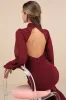 Graceful Entrance Plum Purple Long Sleeve Backless Maxi Dress sold by Lulus