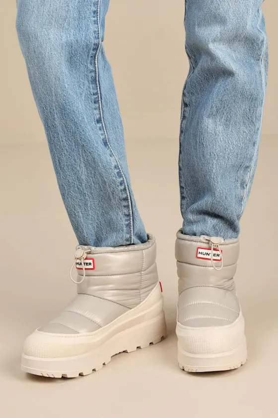 Amble Light Natural Waterproof Puffer Booties sold by Lulus product image thumbnail 2