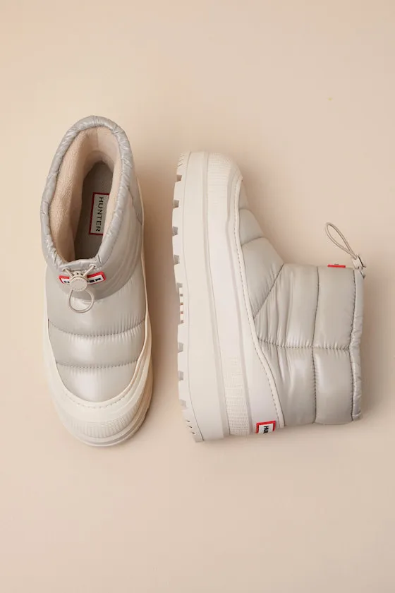 Amble Light Natural Waterproof Puffer Booties sold by Lulus product image thumbnail 4