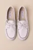 SAG White Leather Distressed Lace-Up Loafers sold by Lulus