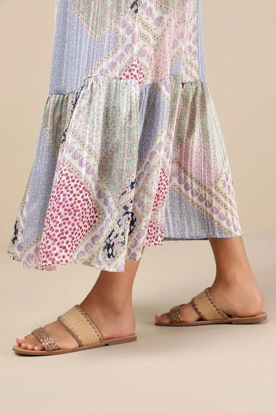 Minka Brown Raffia Woven Slide Sandals sold by Lulus product image thumbnail 2