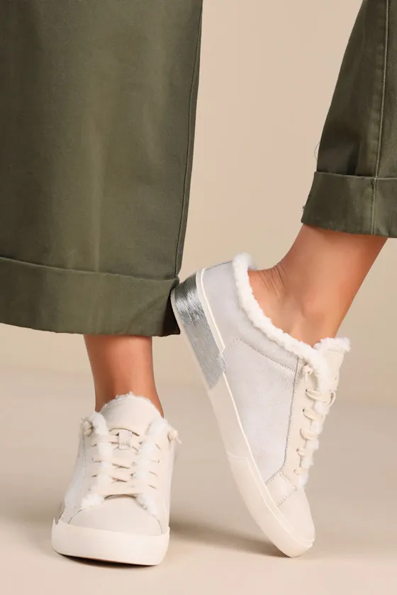 Zantel Off White Leather Shearling Slip-On Sneakers sold by Lulus product image thumbnail 3